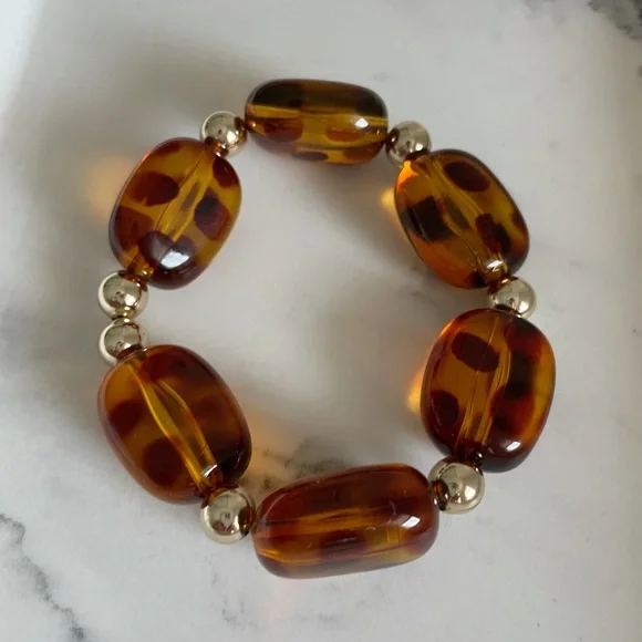 Beaded Amber bracelet - Picture 3 of 3